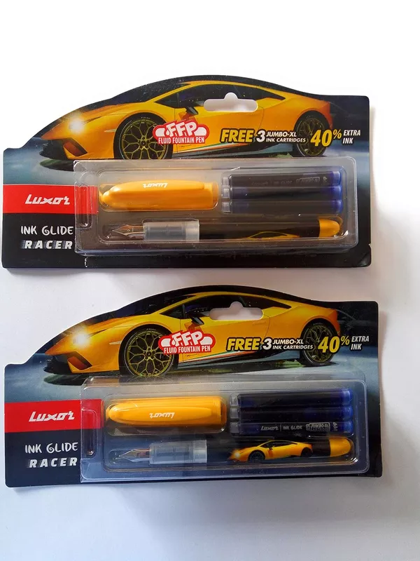 Luxor Fluid Fountain Pen ink glide Racer