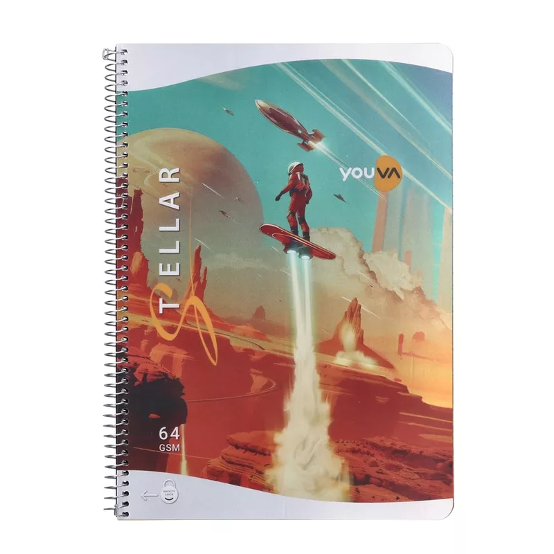 Youva Spiral Notebook Single Line 240 Pages Stellar 24248
